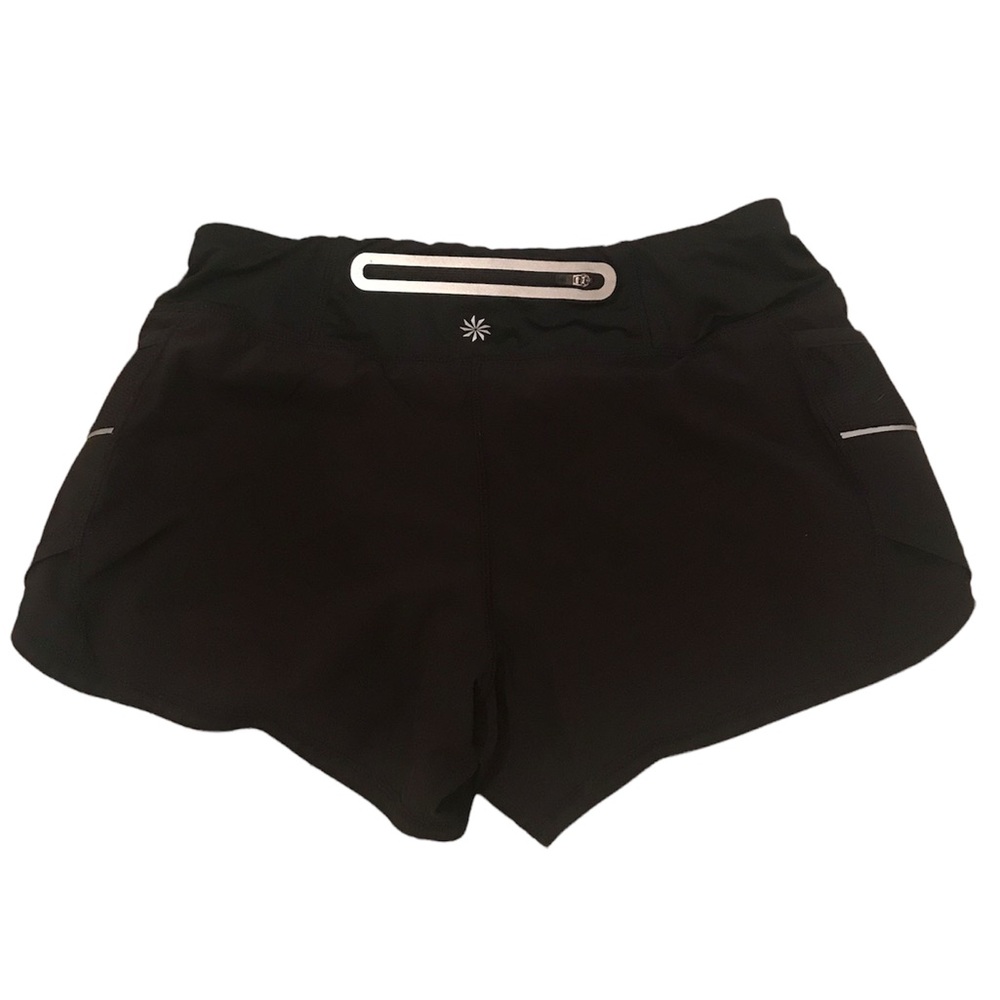 Athleta Women’s Black Reflective Athletic Running Shorts Size S
